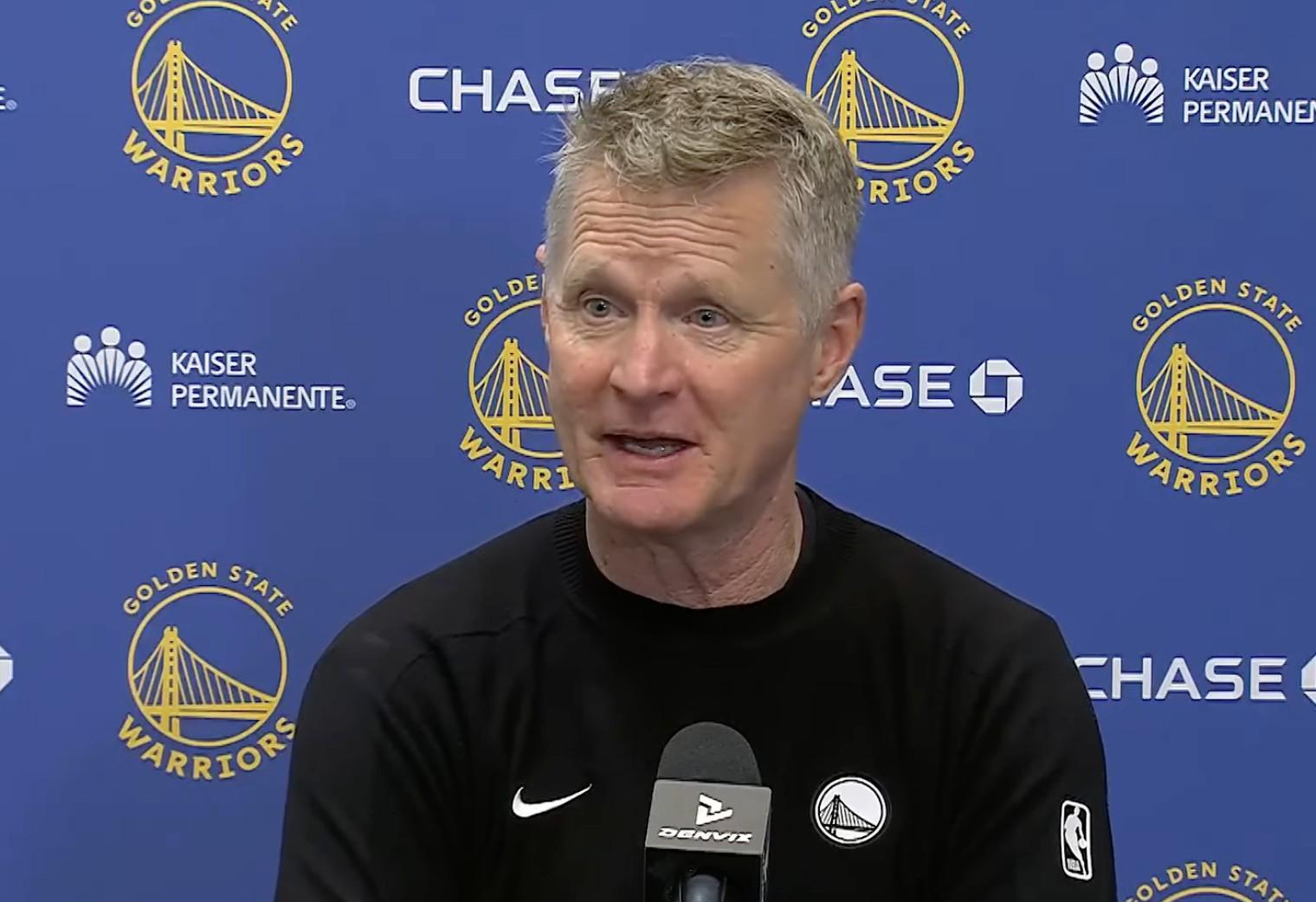 开云体育-科尔：库里现在肩上的担子很重；库明加明天会接受核磁检查